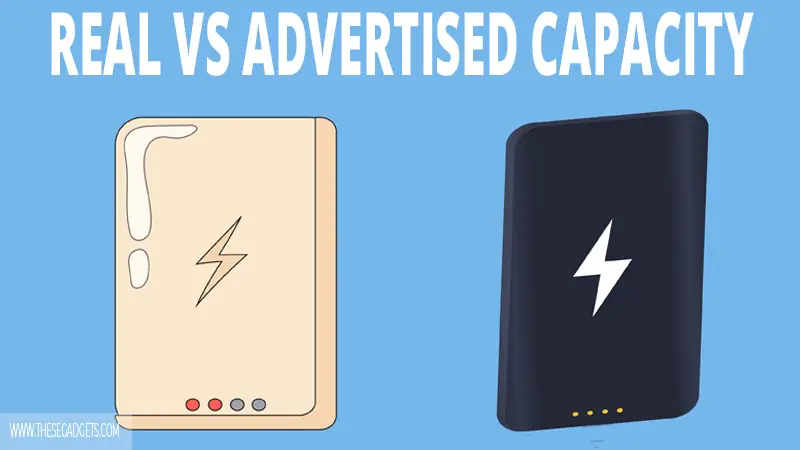 We have explained the difference between the real and advertised capacity of a power bank battery. We have also included two formulas to find the real capacity of your power. 