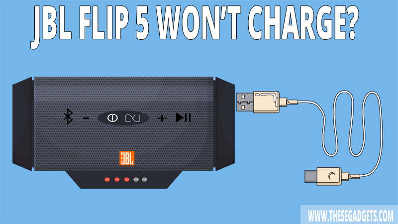 A JBL Flip 5 won't charge for multiple reasons. We have prepared a list with 8 fixes that you can use for a JBL Flip 5 that isn't charging.