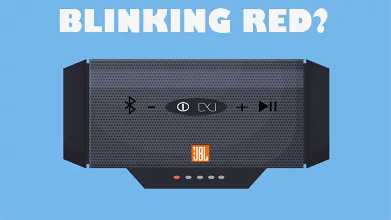 JBL speakers blinking red fix